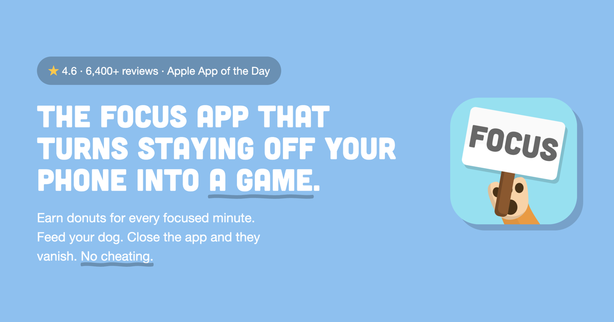 Focus Dog: Pomodoro Focus Pet & Study Timer App